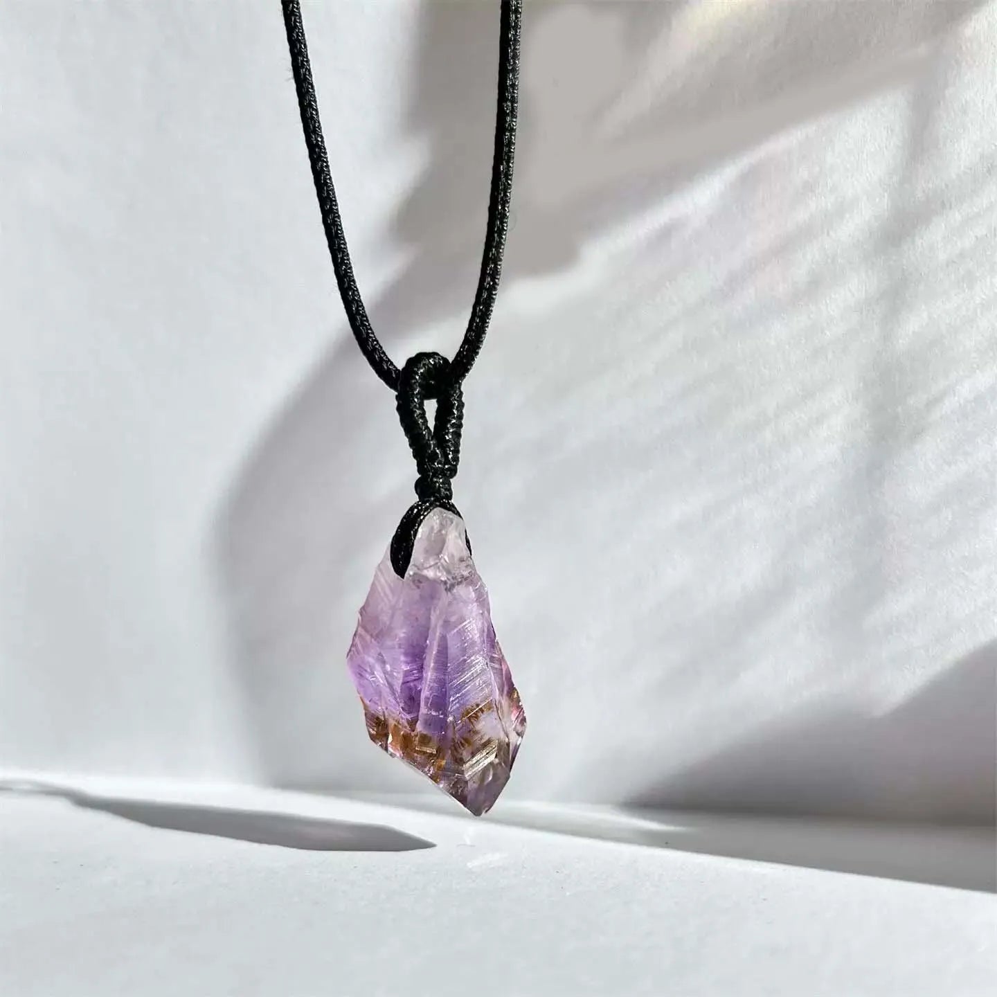 Amethyst Crown Pendant — Purple Clarity