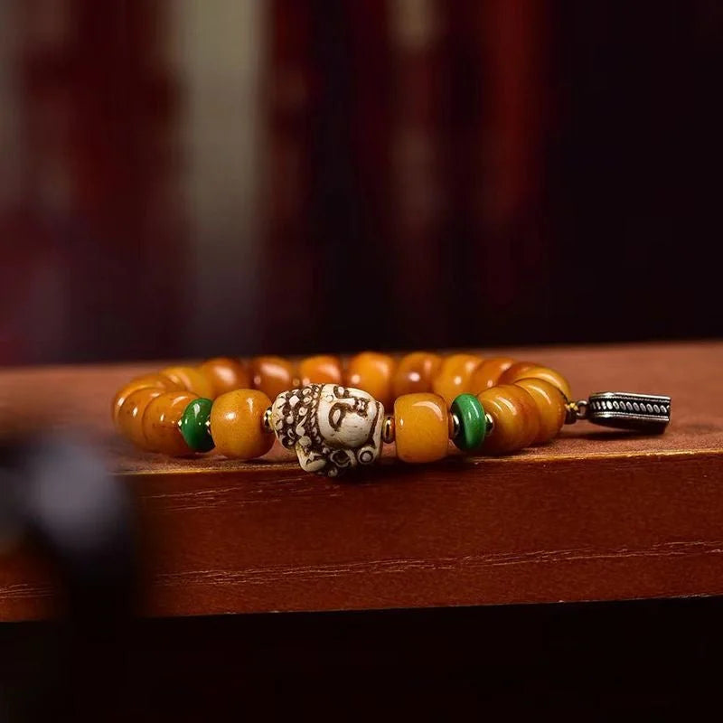 Bare Devotion Yak Bone Bodhi Bracelet — Stripped to the Sacred