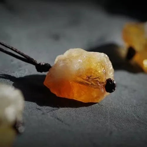 Golden Stillness Yellow Crystal Braided Talisman — Mind Quiets, Light Stays