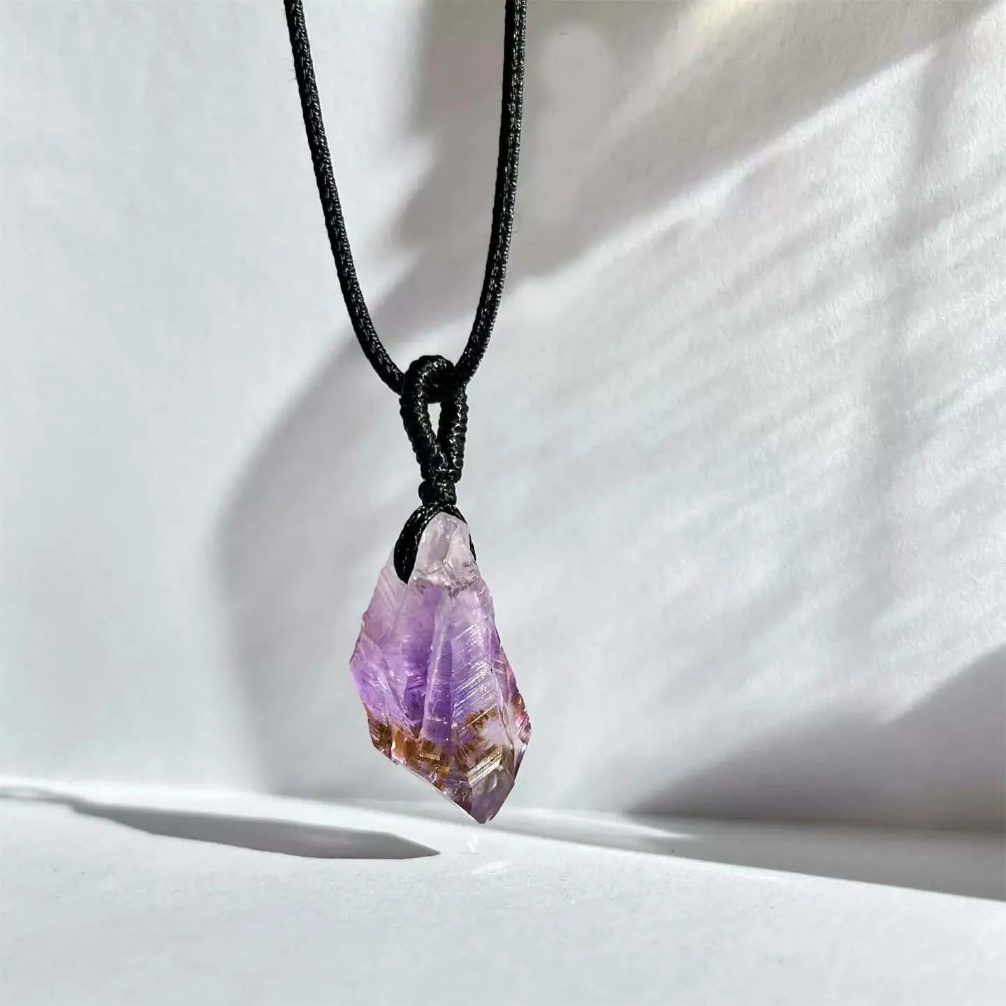 Amethyst Crown Pendant — Purple Clarity