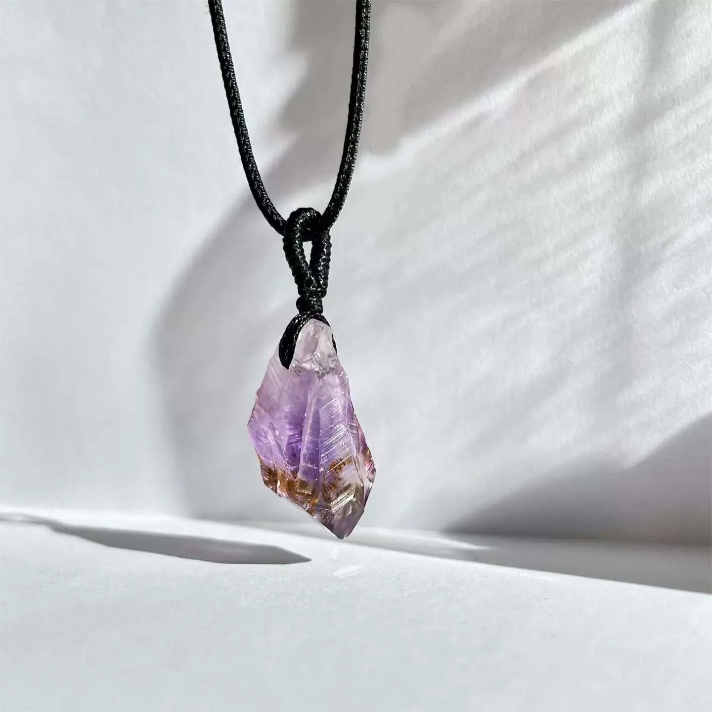 Amethyst Crown Pendant — Purple Clarity