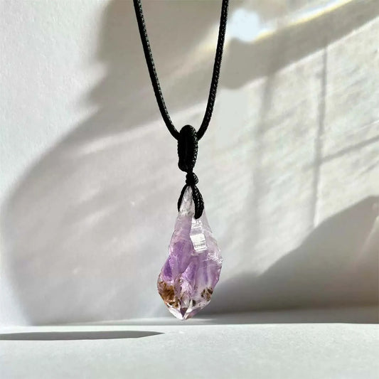 Amethyst Crown Pendant — Purple Clarity