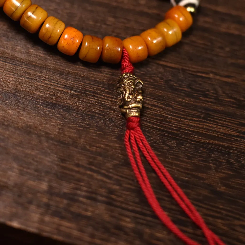 Bone Path 108 Yak Bone Mala — Hand-Carved, Hand-Counted
