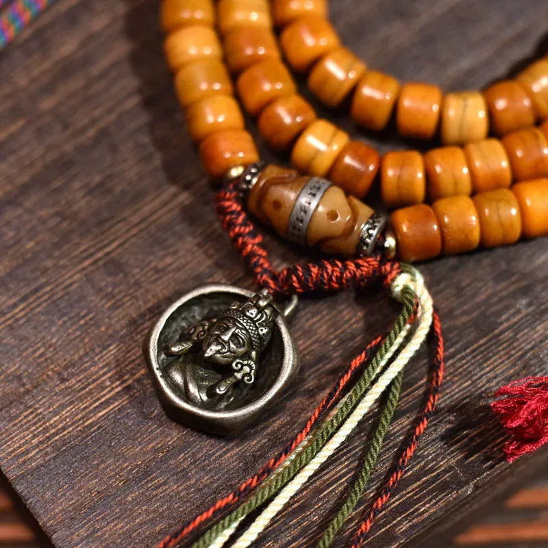 Bone Path 108 Yak Bone Mala — Hand-Carved, Hand-Counted