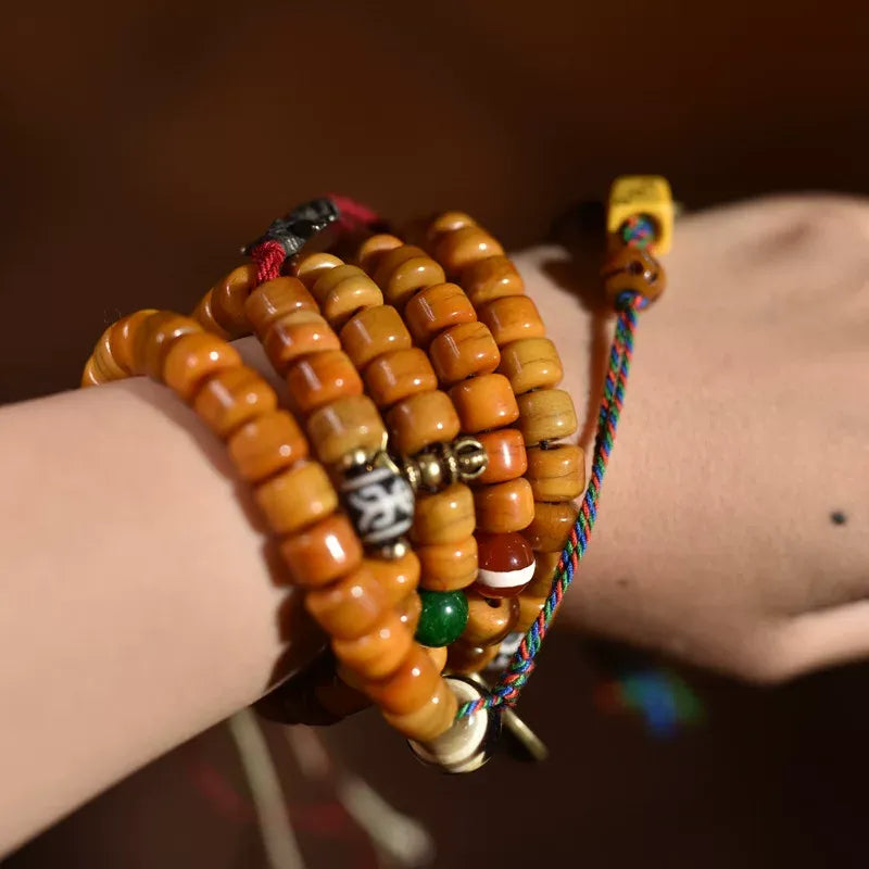 Bone Path 108 Yak Bone Mala — Hand-Carved, Hand-Counted