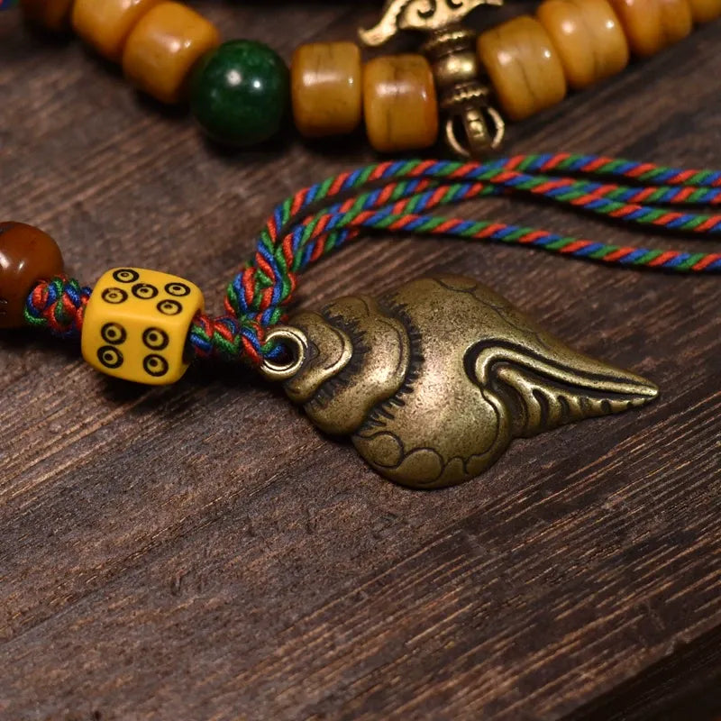 Bone Path 108 Yak Bone Mala — Hand-Carved, Hand-Counted