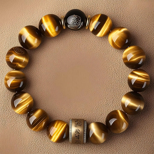 Gilded Promise Yellow Tiger Eye Bracelet — Gold Element, Radiance Worn