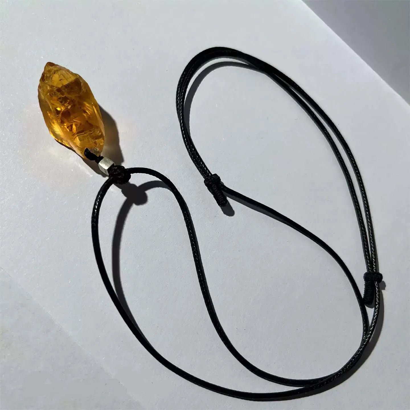 Golden Stillness Citrine Pendant — Light Held Close