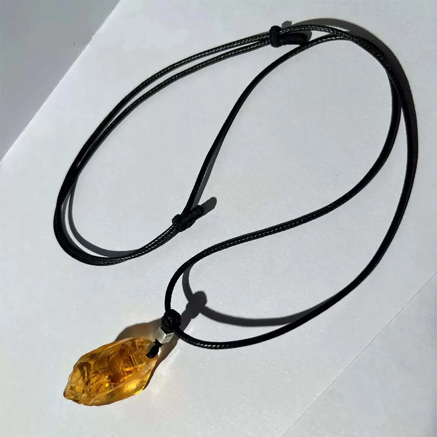 Golden Stillness Citrine Pendant — Light Held Close