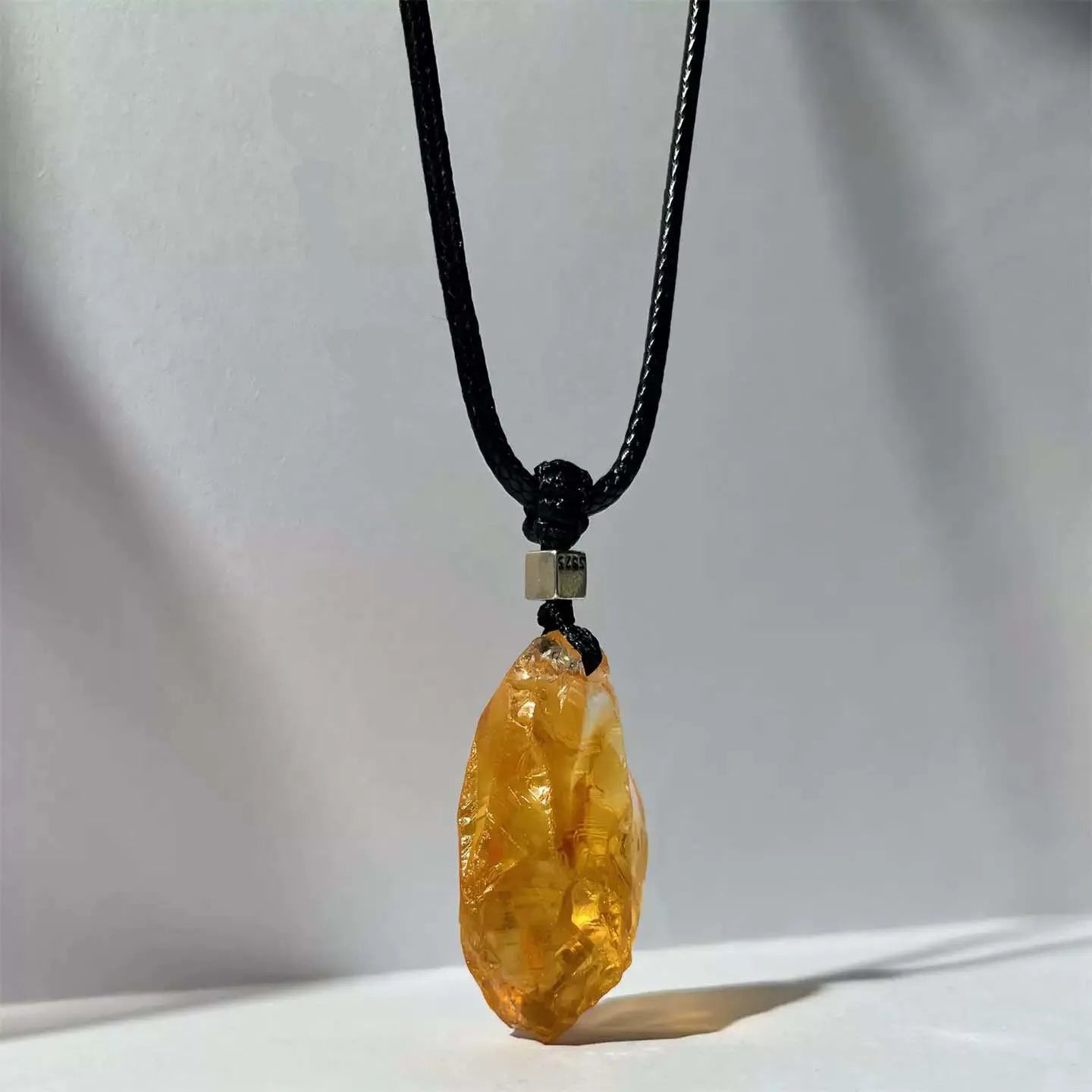 Golden Stillness Citrine Pendant — Light Held Close