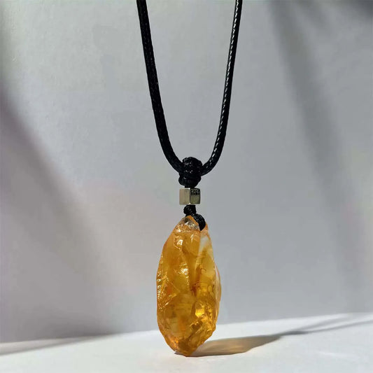 Golden Stillness Citrine Pendant — Light Held Close