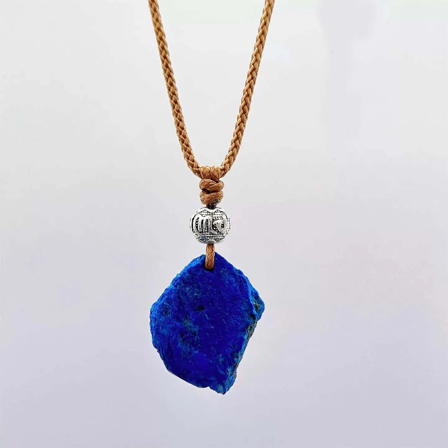 Lapis Night Pendant — Blue Depth, Gold Vein