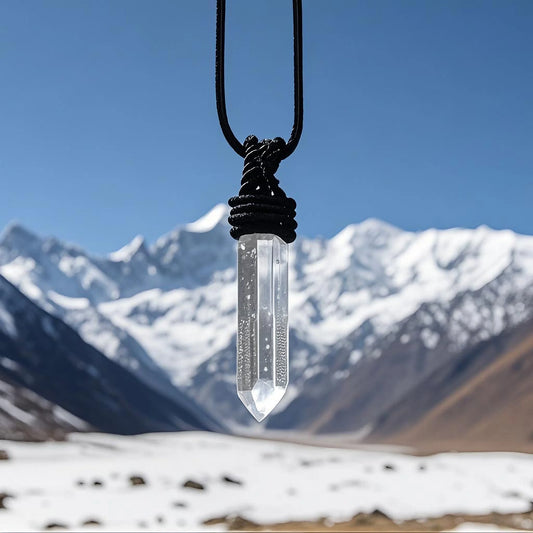 Luminous Shield White Crystal Guardian Pendant — Body and Mind, Both Held