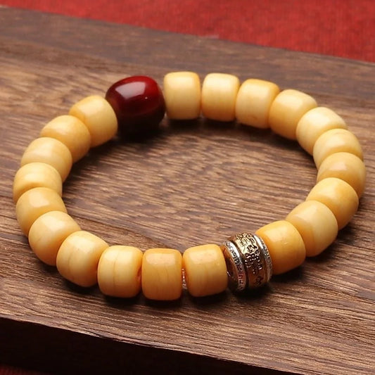 Mountain Bone Natural Yak Bone Bracelet — As the Ridge Made It