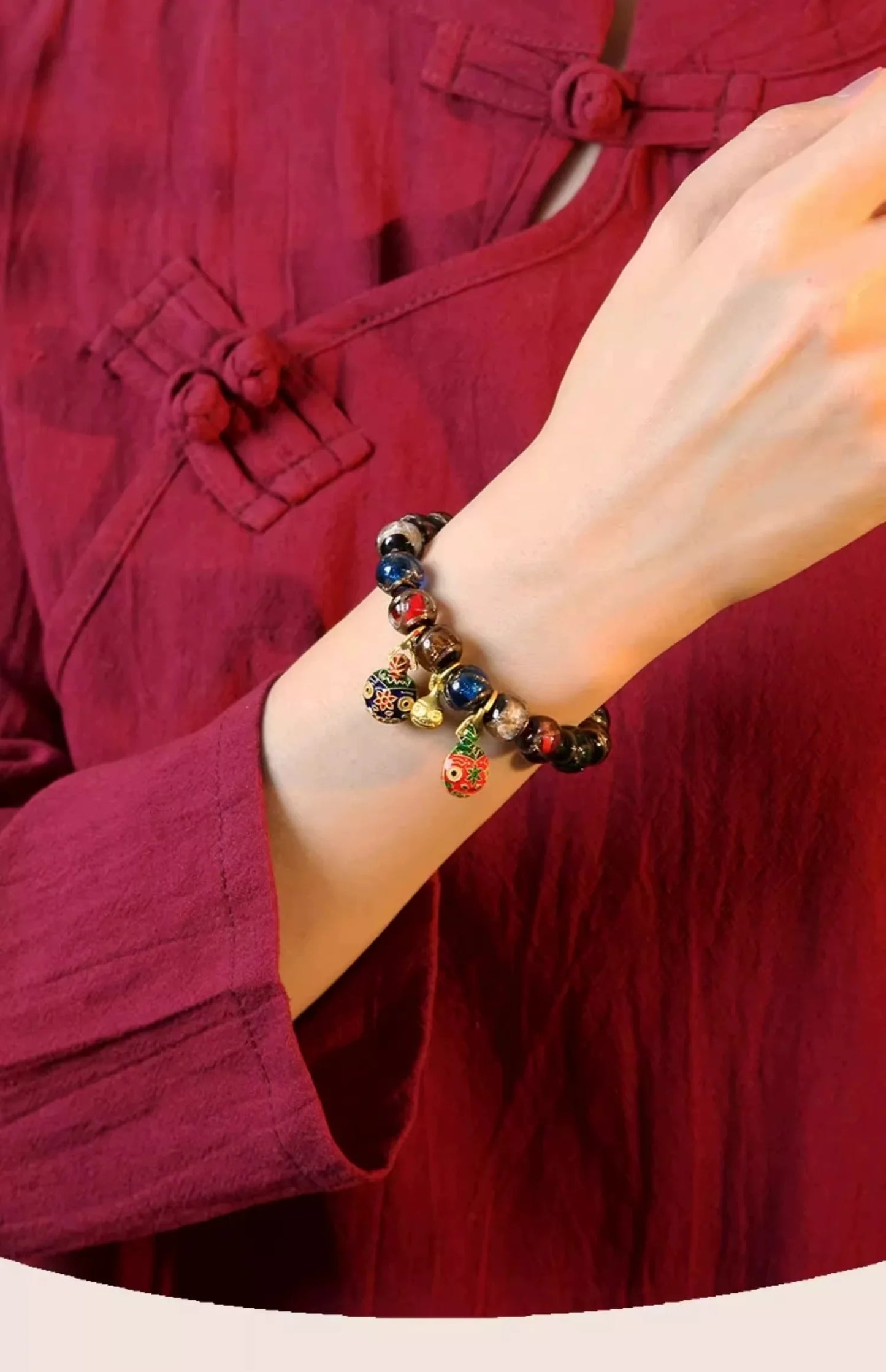 Radiant Joy Multicolored Glazed Bracelet — Light Inherited, Treasure Borne