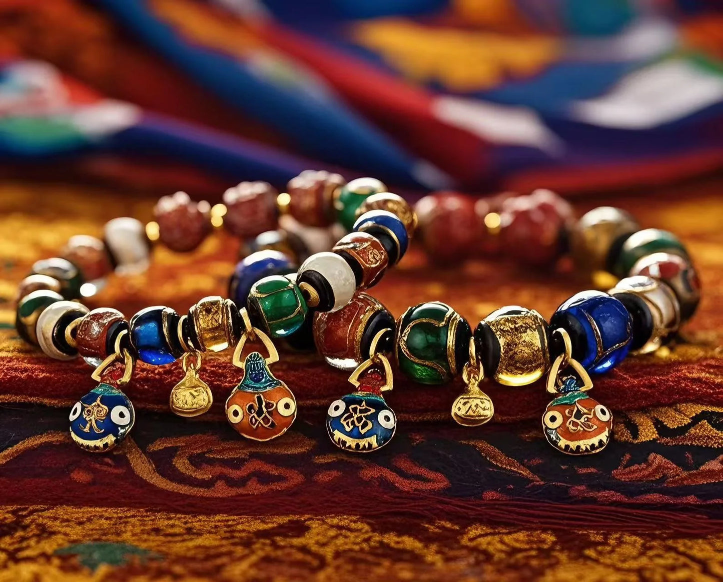 Radiant Joy Multicolored Glazed Bracelet — Light Inherited, Treasure Borne