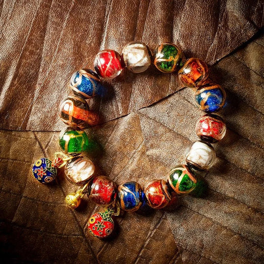 Radiant Joy Multicolored Glazed Bracelet — Light Inherited, Treasure Borne