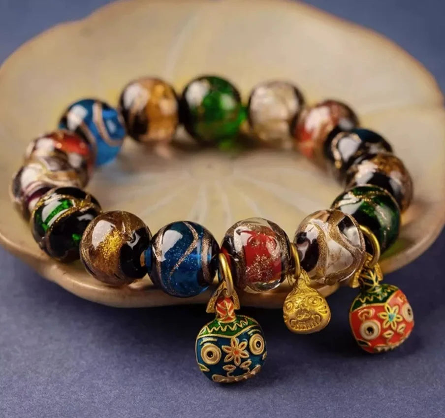 Radiant Joy Multicolored Glazed Bracelet — Light Inherited, Treasure Borne