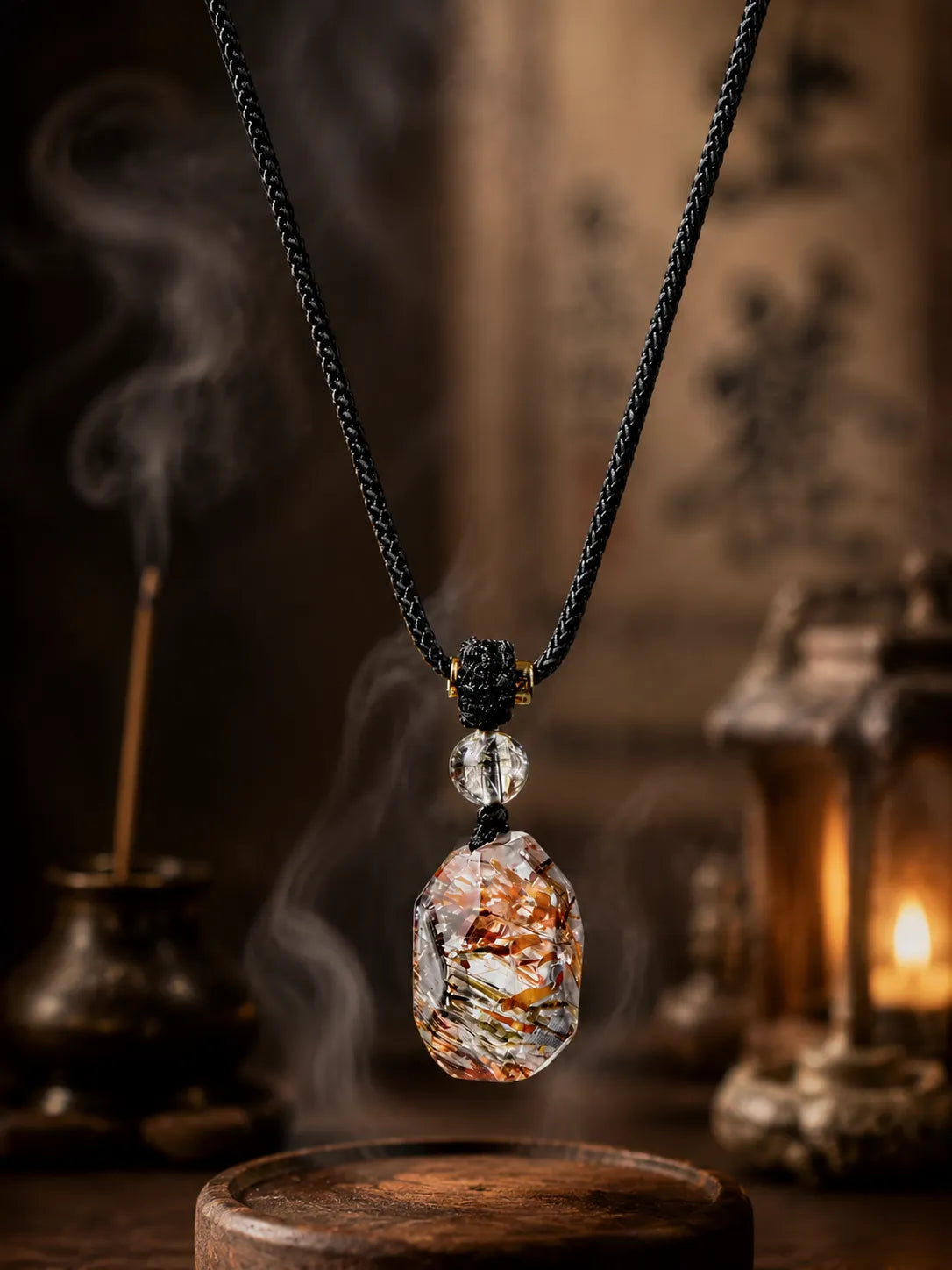 Rooted Glow Smoky Quartz Pendant — Earth Light