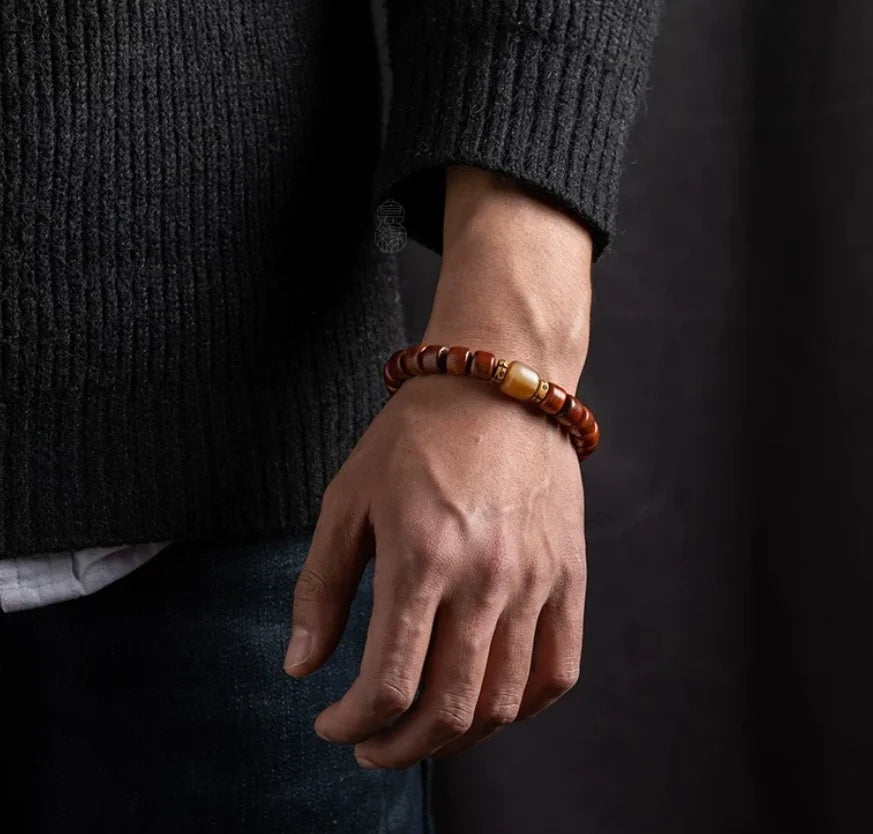 Unadorned Faith Top-Grade Yak Bone Bracelet — No Fill, No Pretense