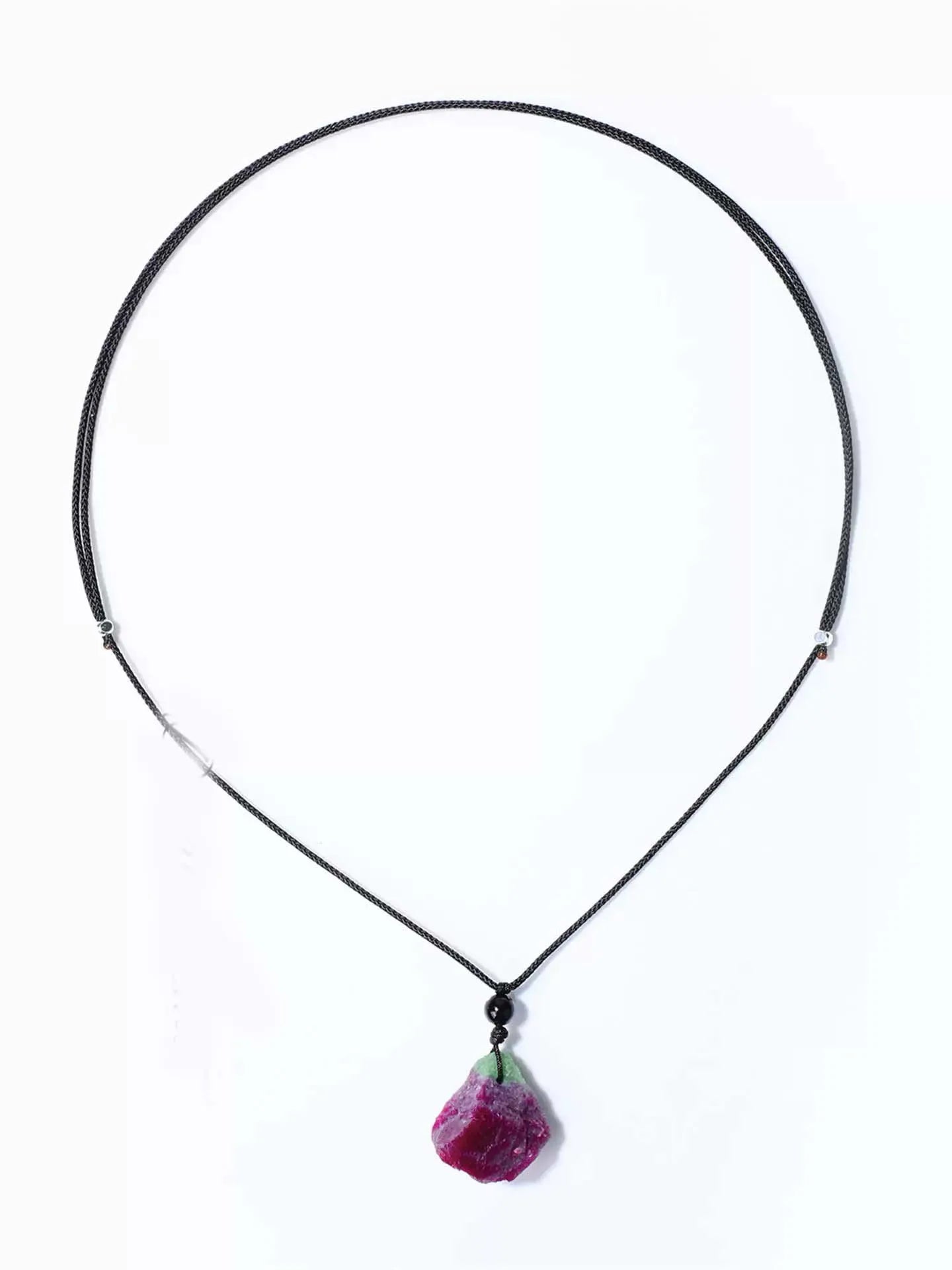 Zoisite Earth Pendant — Green Fire
