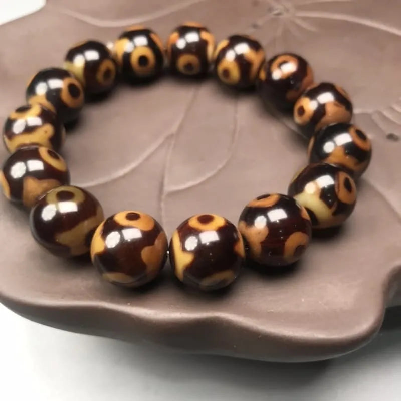 agate three eye dzi bracelet 02