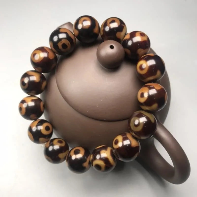 agate three eye dzi bracelet 04