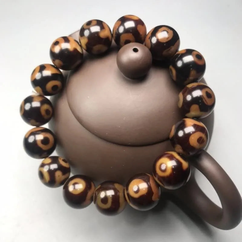 agate three eye dzi bracelet 05