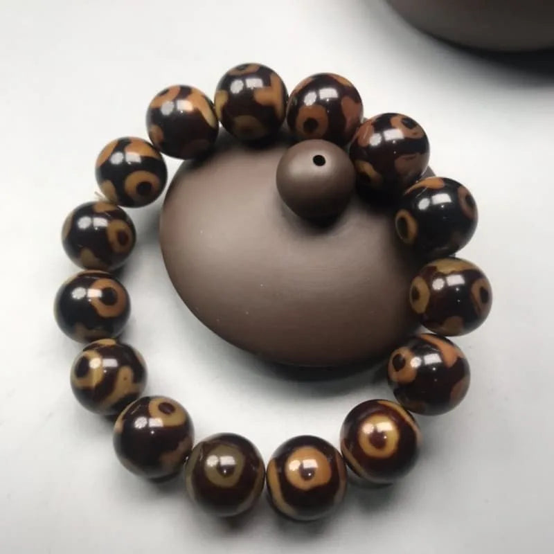 agate three eye dzi bracelet 06