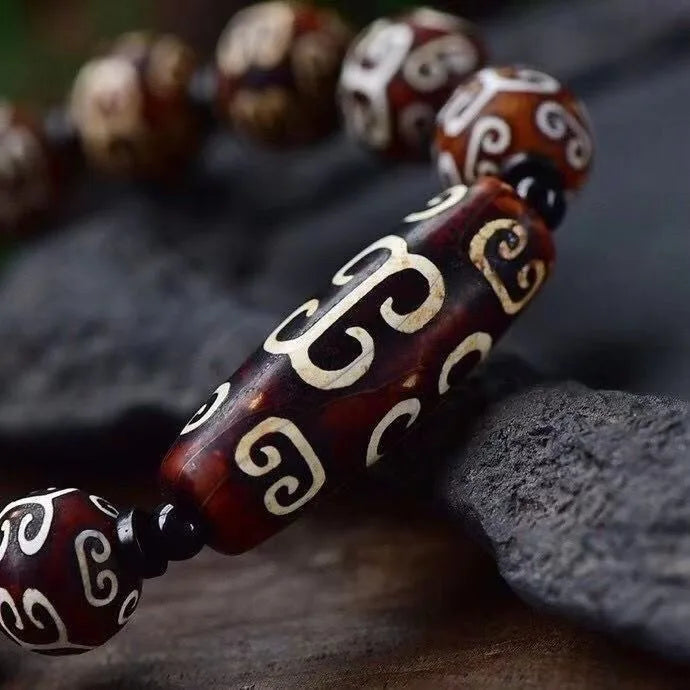 hui pattern dzi bracelet 10