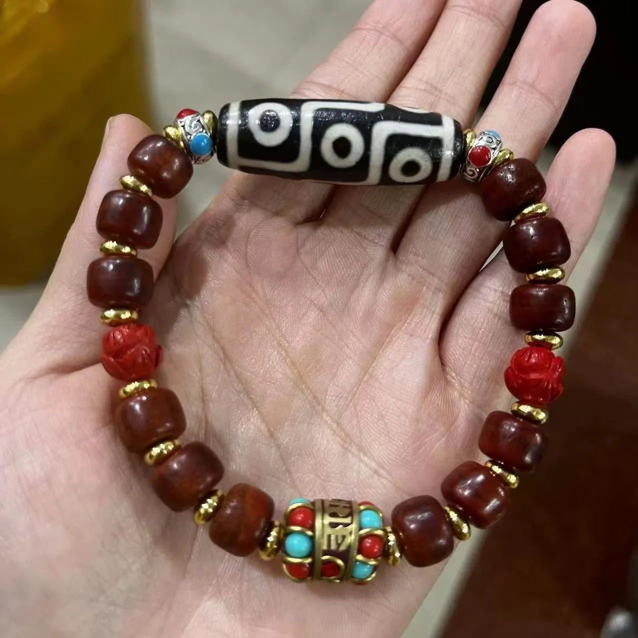 yak bone dzi bracelet 10