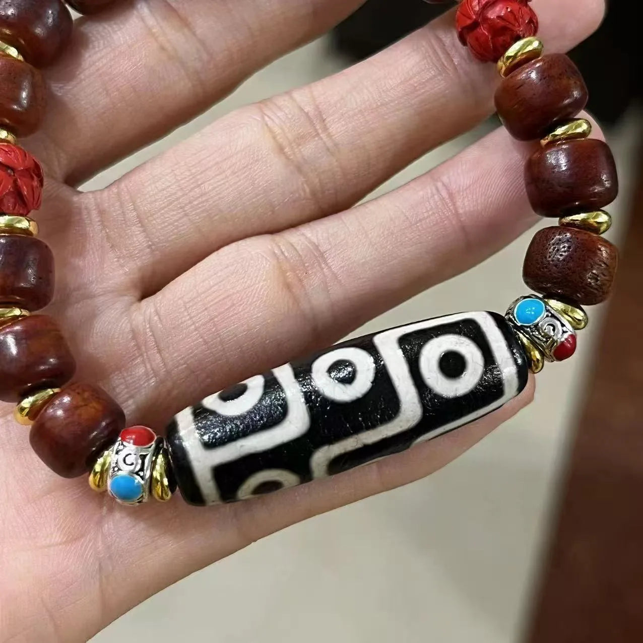 yak bone dzi bracelet 11